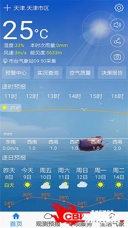 天津气象气象雷达图0