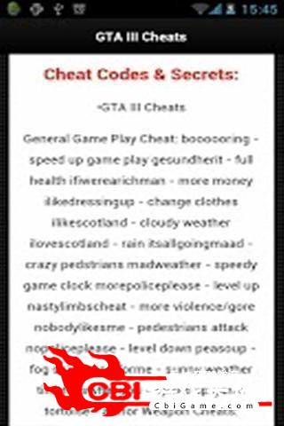 GTA III Cheats阅读图2