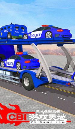 警察运输卡车3D图2