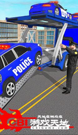 警察运输卡车3D图0