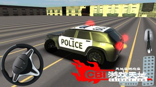 警车停车3D图2