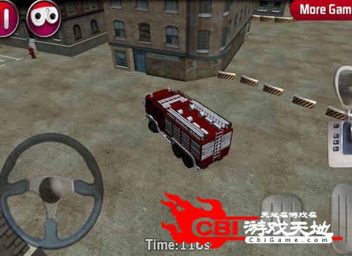 消防货车停车3D图4
