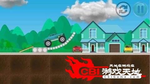 怪物卡车跳跃加速赛图0