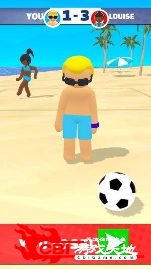 沙滩网式足球图0