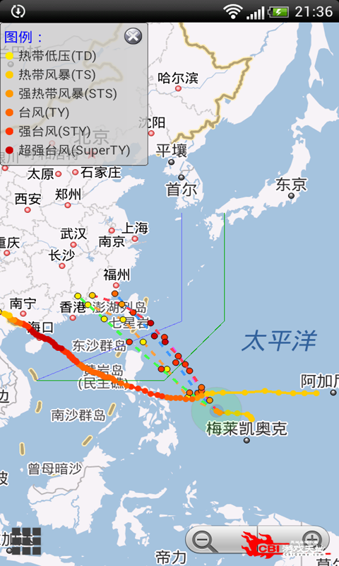 台风预报图1