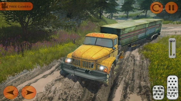 泥泞的越野卡车驾驶游戏图1