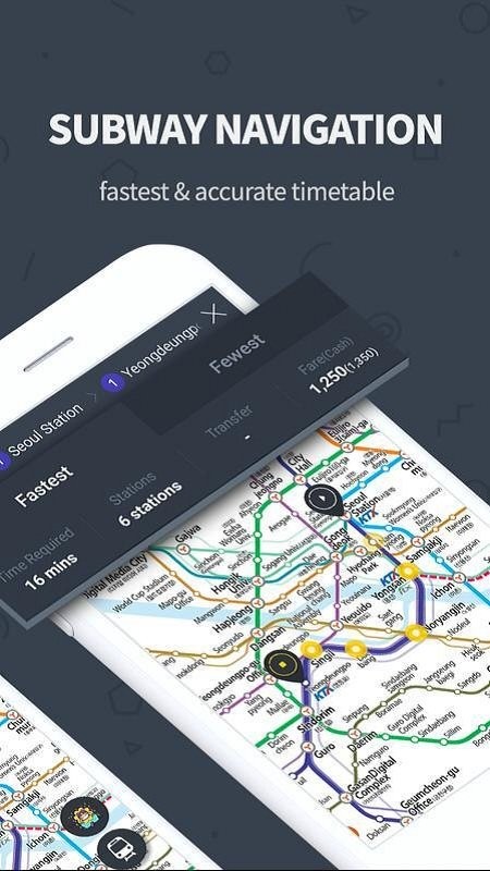 subway中文版韩国地铁应用图0